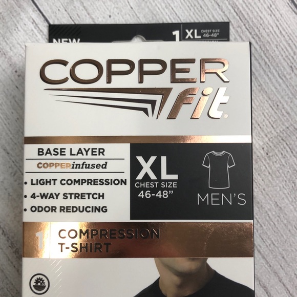 Copper Fit Shirts Final Copper Fit Compression Base Layer Ss Tshirt
